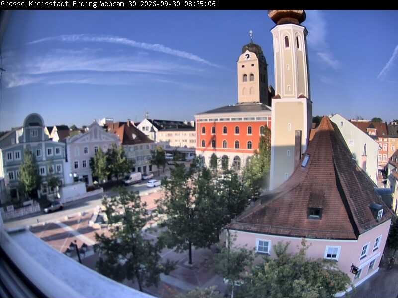 Archived image Webcam Erding - Town Hall