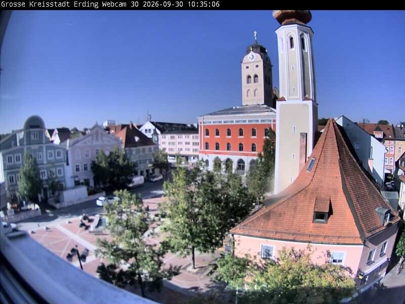 Archived image Webcam Erding - Town Hall