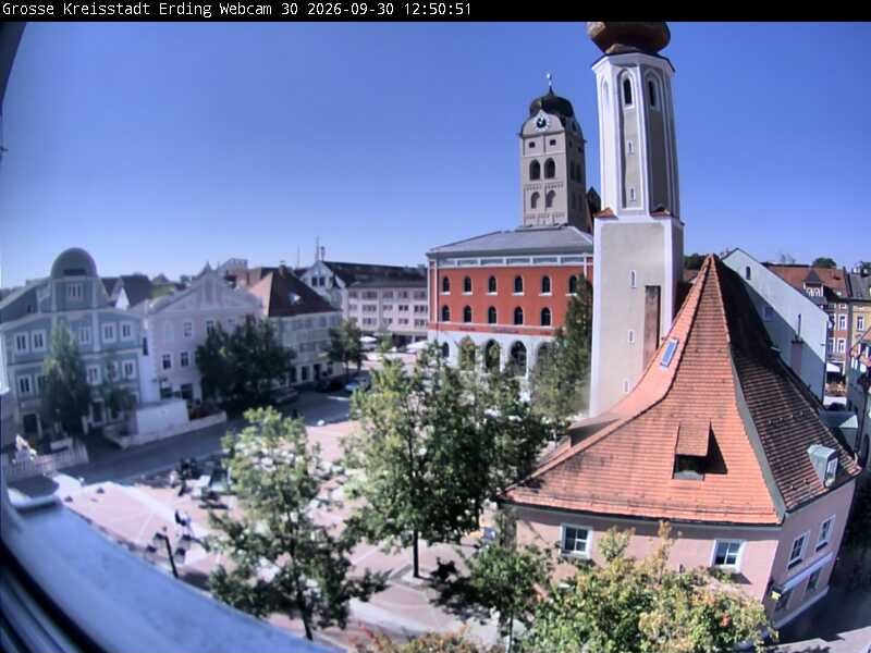 Archived image Webcam Erding - Town Hall