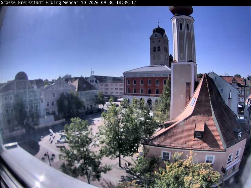 Archived image Webcam Erding - Town Hall