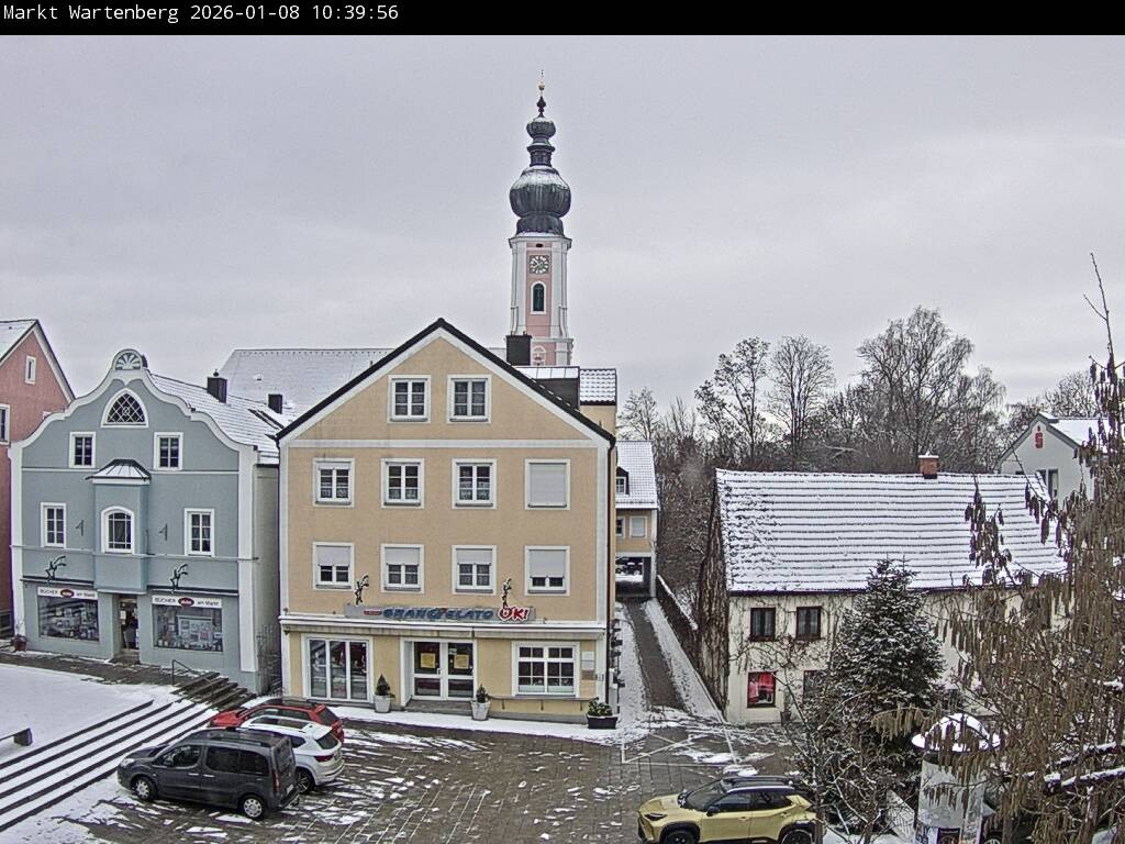 Archived image Webcam Market place of Wartenberg near the city of Erding
