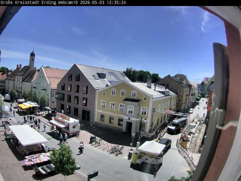 Archived image Webcam Erding - Shopping area