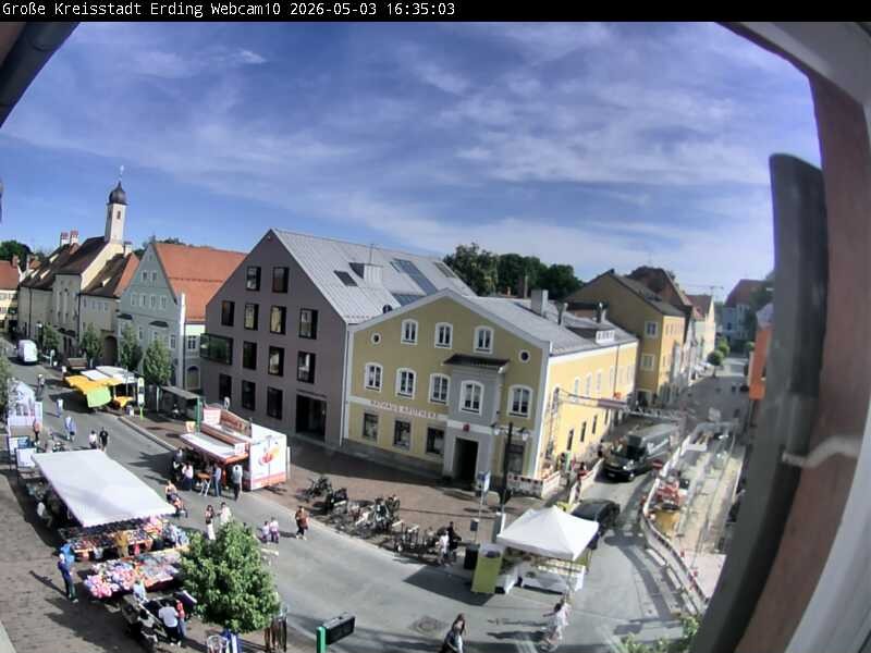 Archiv Foto Webcam Stadtzentrum Erding
