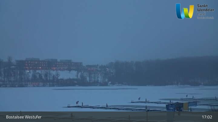 Archived image Webcam Lake Bostalsee - View West Bank