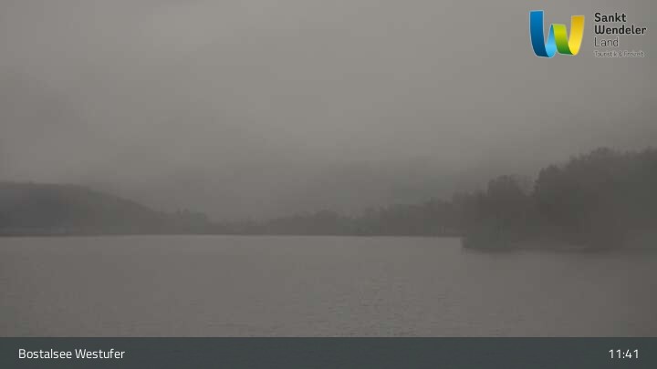 Archived image Webcam Lake Bostalsee - View West Bank