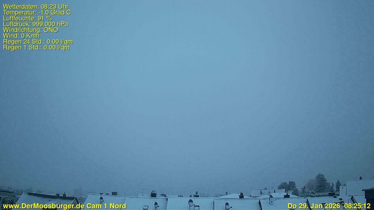 Archiv Foto Webcam Moosburg an der Isar