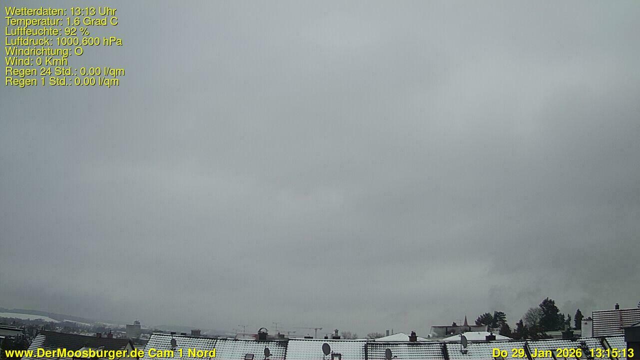 Archiv Foto Webcam Moosburg an der Isar