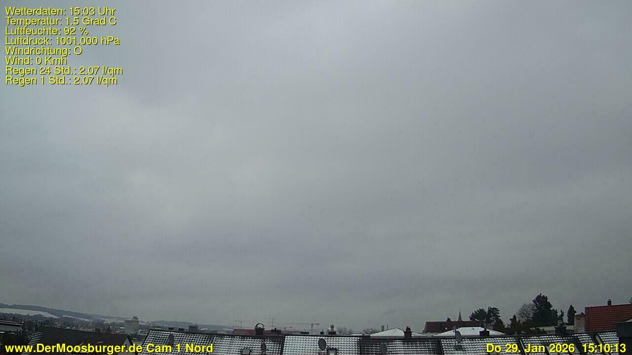 Archiv Foto Webcam Moosburg an der Isar