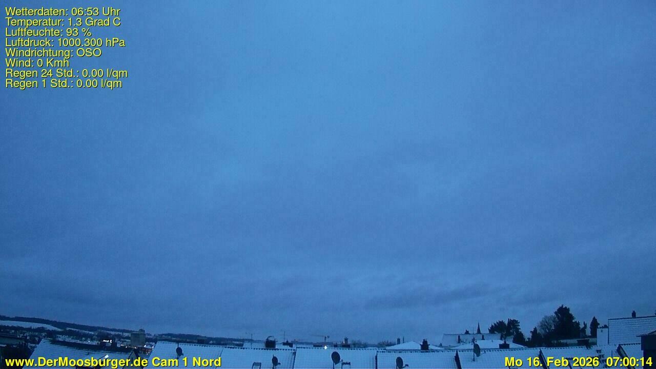 Archiv Foto Webcam Moosburg an der Isar