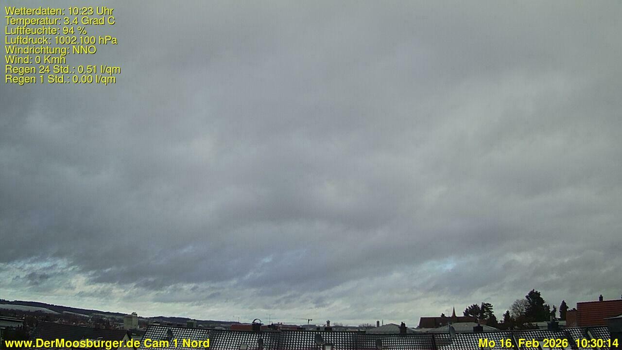 Archiv Foto Webcam Moosburg an der Isar