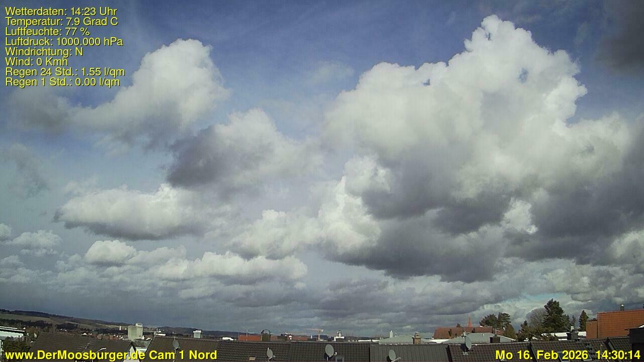 Archiv Foto Webcam Moosburg an der Isar