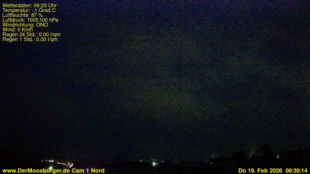 Archiv Foto Webcam Moosburg an der Isar