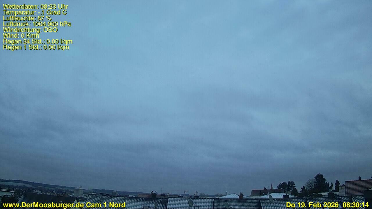 Archiv Foto Webcam Moosburg an der Isar