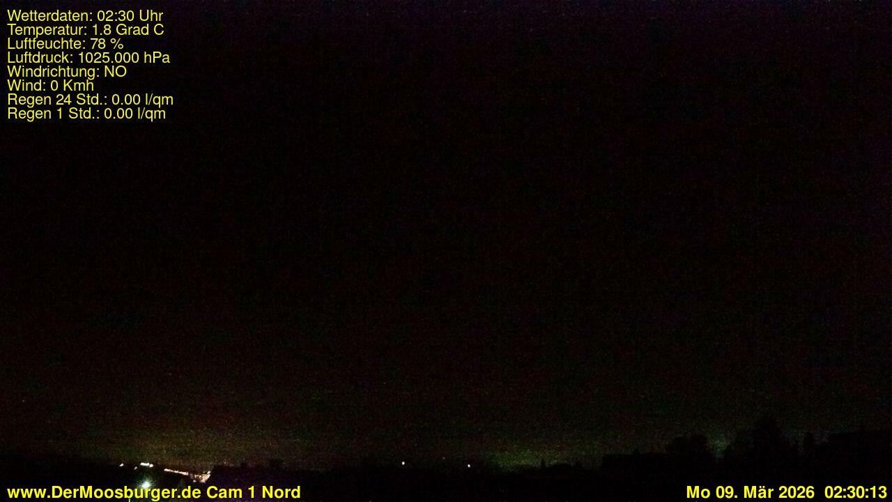 Archiv Foto Webcam Moosburg an der Isar