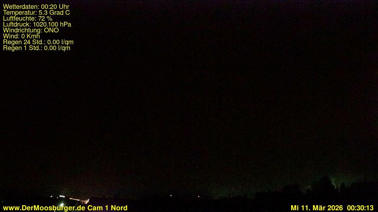 Archiv Foto Webcam Moosburg an der Isar