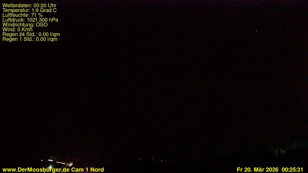 Archiv Foto Webcam Moosburg an der Isar