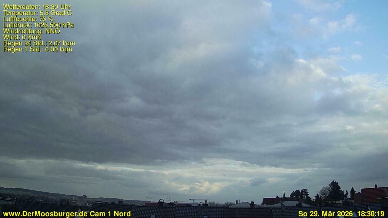 Archiv Foto Webcam Moosburg an der Isar