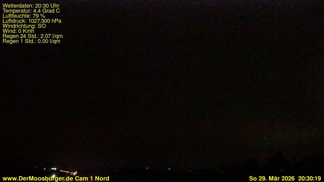 Archiv Foto Webcam Moosburg an der Isar