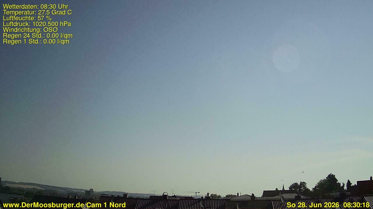 Archiv Foto Webcam Moosburg an der Isar