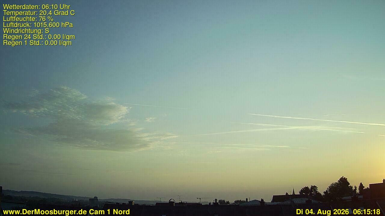 Archiv Foto Webcam Moosburg an der Isar