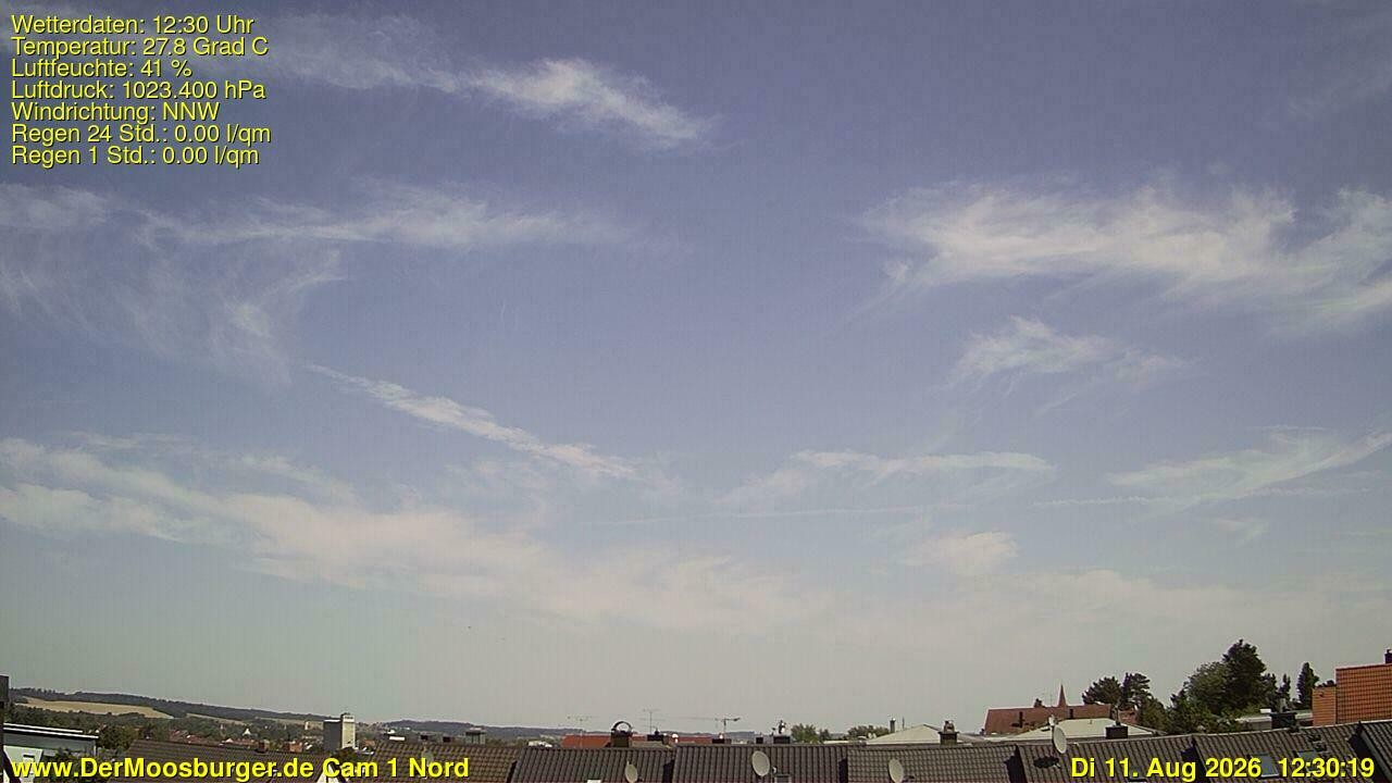 Archiv Foto Webcam Moosburg an der Isar