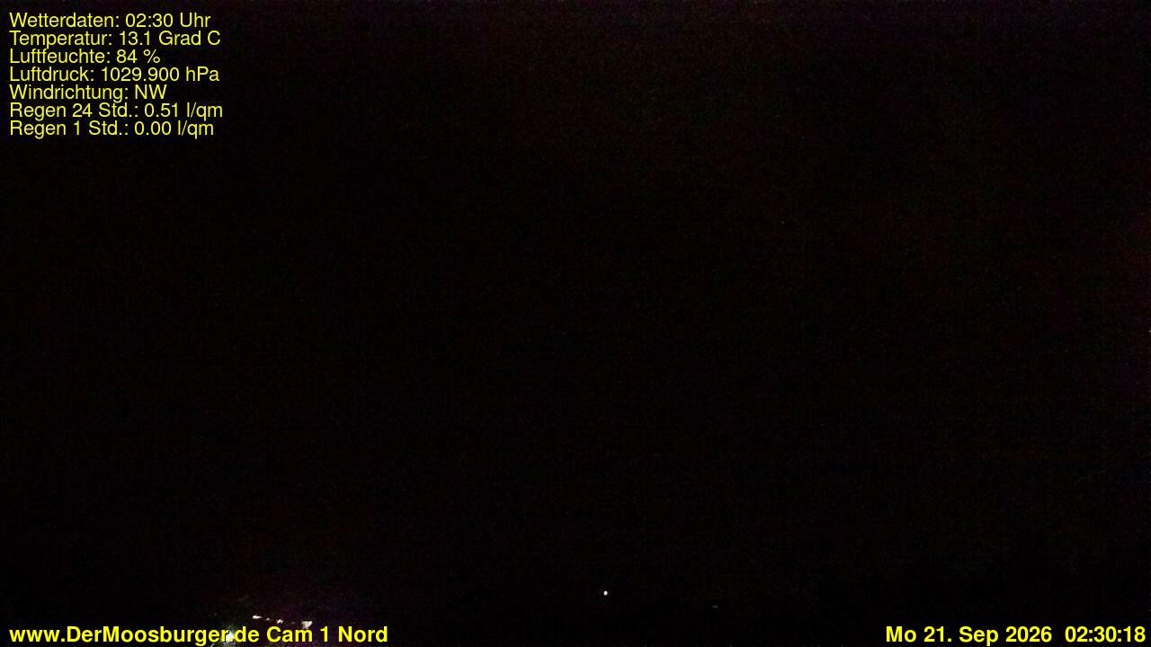 Archiv Foto Webcam Moosburg an der Isar
