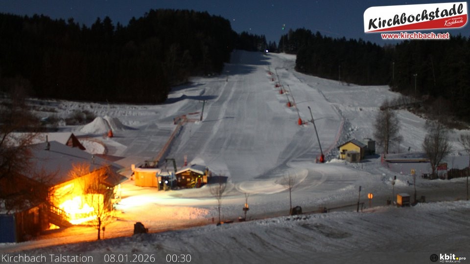 Archived image Webcam View at the lift in the Schidorf Kirchbarch, Austrian Waldviertel