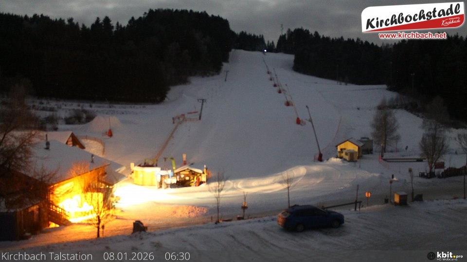 Archived image Webcam View at the lift in the Schidorf Kirchbarch, Austrian Waldviertel