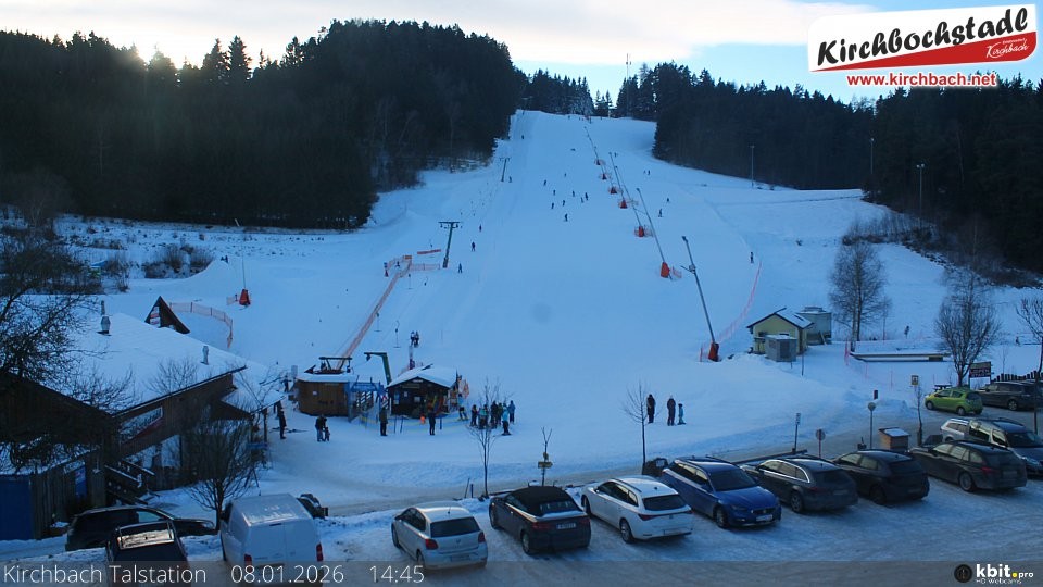 Archived image Webcam View at the lift in the Schidorf Kirchbarch, Austrian Waldviertel