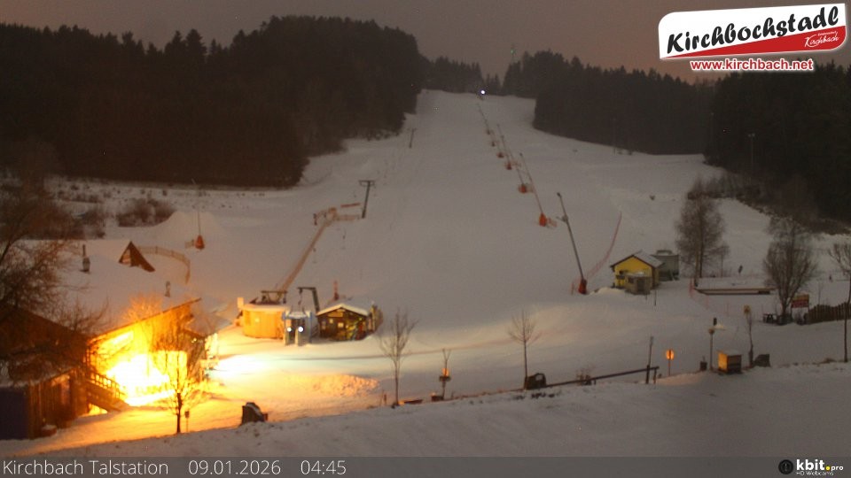 Archiv Foto Webcam Skiabfahrtshang im Schidorf Kirchbach