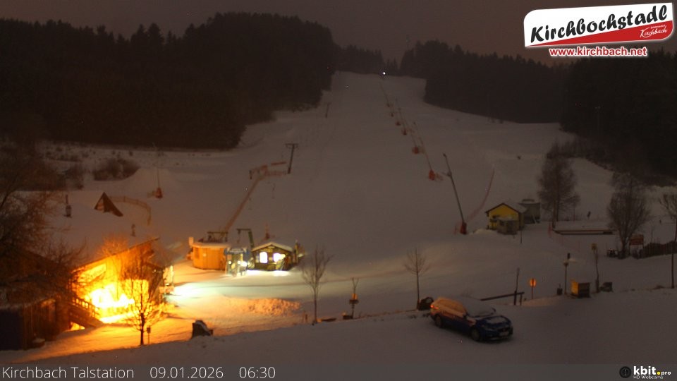 Archiv Foto Webcam Skiabfahrtshang im Schidorf Kirchbach