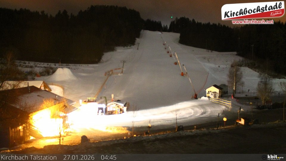 Archiv Foto Webcam Skiabfahrtshang im Schidorf Kirchbach
