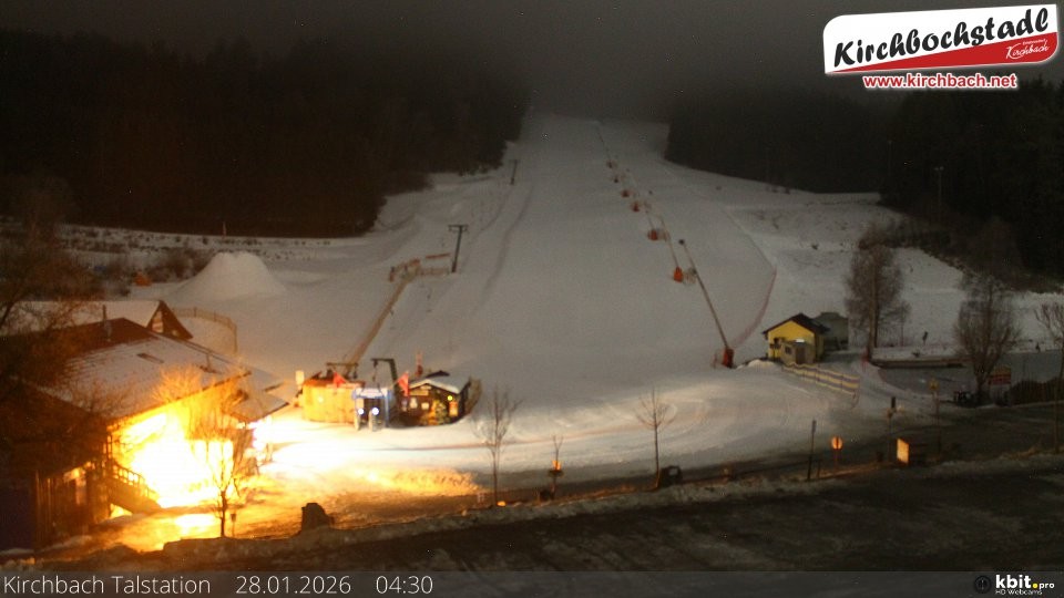 Archived image Webcam View at the lift in the Schidorf Kirchbarch, Austrian Waldviertel