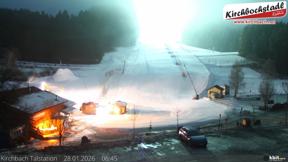 Archived image Webcam View at the lift in the Schidorf Kirchbarch, Austrian Waldviertel