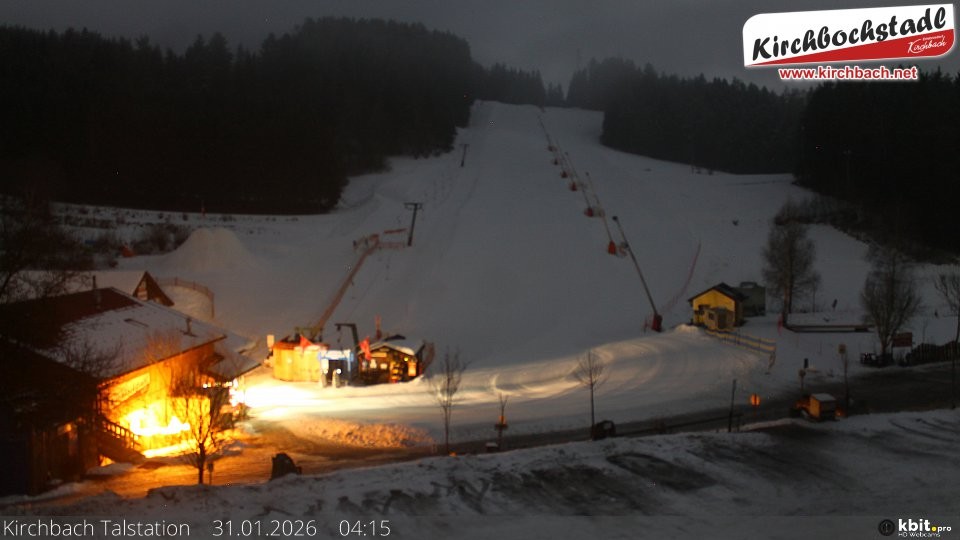 Archiv Foto Webcam Skiabfahrtshang im Schidorf Kirchbach