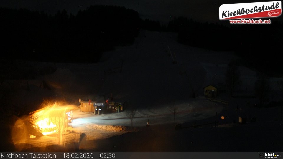 Archiv Foto Webcam Skiabfahrtshang im Schidorf Kirchbach