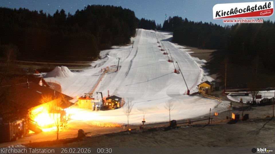 Archived image Webcam View at the lift in the Schidorf Kirchbarch, Austrian Waldviertel