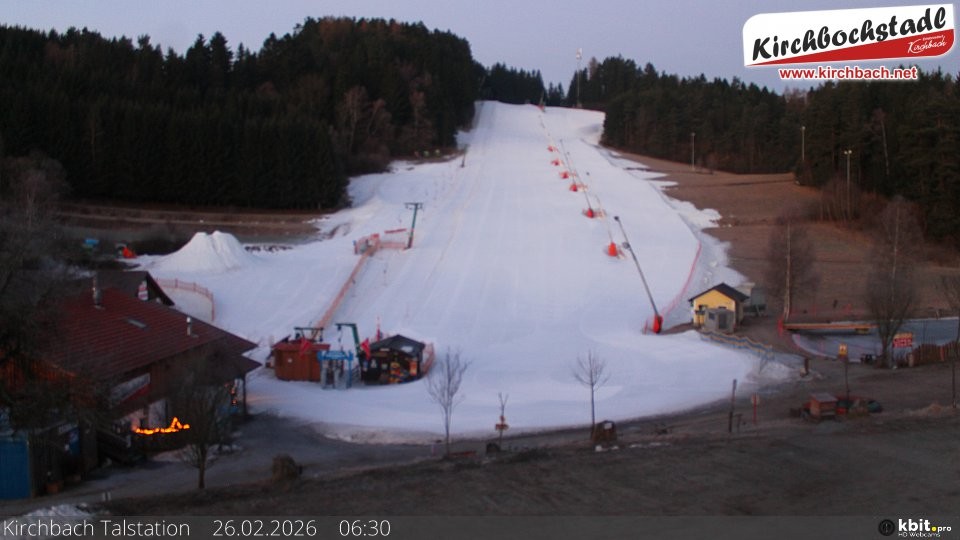 Archived image Webcam View at the lift in the Schidorf Kirchbarch, Austrian Waldviertel