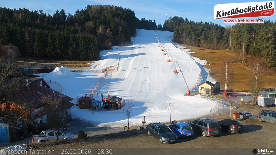 Archived image Webcam View at the lift in the Schidorf Kirchbarch, Austrian Waldviertel