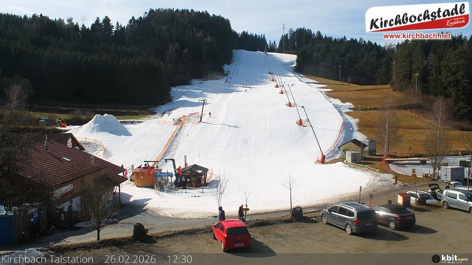 Archived image Webcam View at the lift in the Schidorf Kirchbarch, Austrian Waldviertel