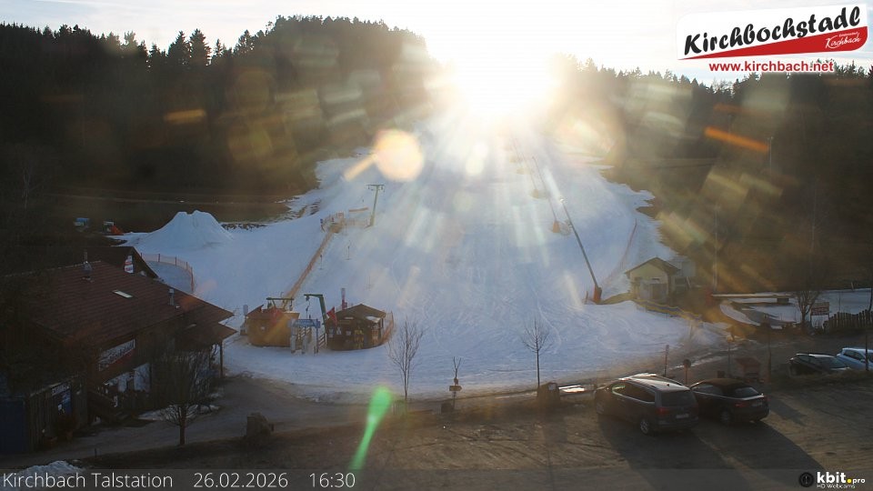 Archived image Webcam View at the lift in the Schidorf Kirchbarch, Austrian Waldviertel