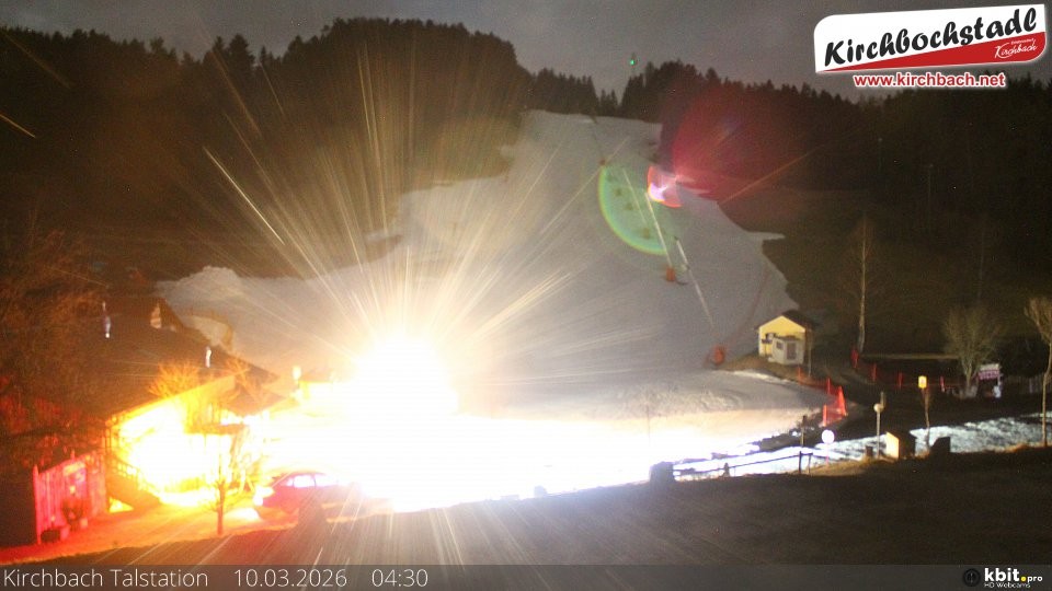 Archiv Foto Webcam Skiabfahrtshang im Schidorf Kirchbach