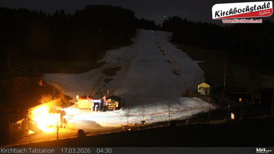 Archiv Foto Webcam Skiabfahrtshang im Schidorf Kirchbach