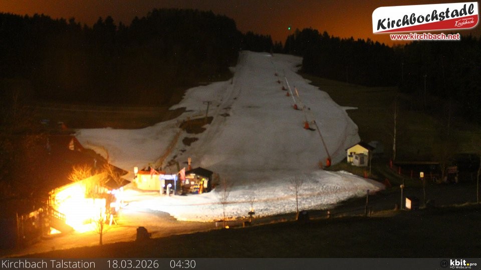 Archived image Webcam View at the lift in the Schidorf Kirchbarch, Austrian Waldviertel