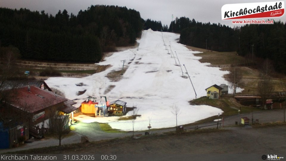 Archiv Foto Webcam Skiabfahrtshang im Schidorf Kirchbach