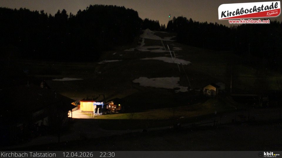 Archiv Foto Webcam Skiabfahrtshang im Schidorf Kirchbach