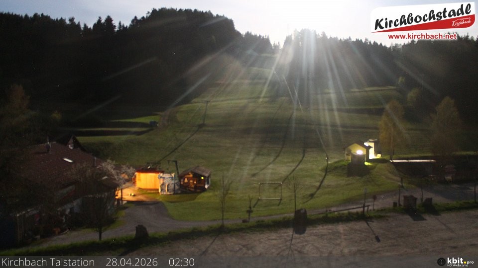 Archiv Foto Webcam Skiabfahrtshang im Schidorf Kirchbach