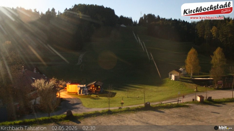 Archiv Foto Webcam Skiabfahrtshang im Schidorf Kirchbach