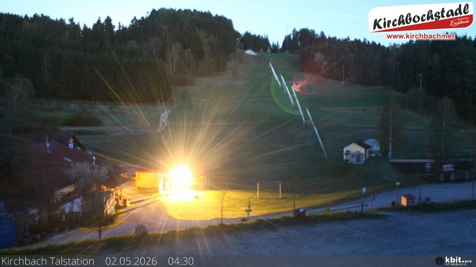 Archiv Foto Webcam Skiabfahrtshang im Schidorf Kirchbach
