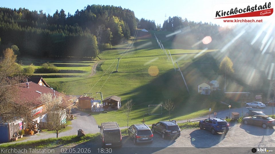 Archiv Foto Webcam Skiabfahrtshang im Schidorf Kirchbach